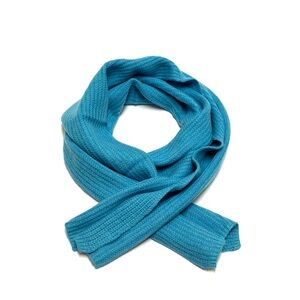 Bright Teal Knit Scarf